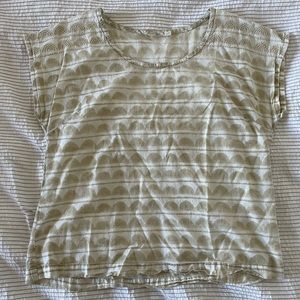 Block print cotton blouse